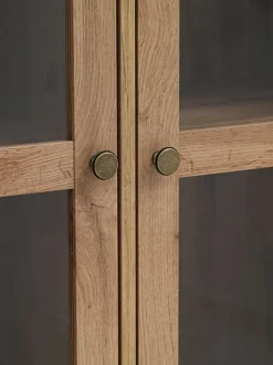 Vitrineskab SKALS glaslåger eg