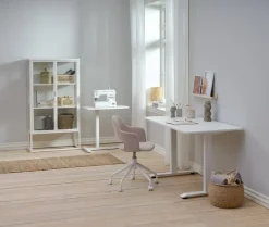 Vitrineskab VIRUM 2 låger hvid