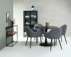 Vitrineskab VIRUM 2 låger sort