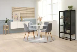 Vitrineskab VIRUM 2 låger sort